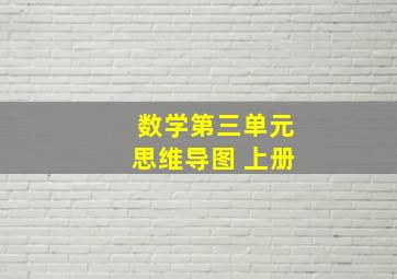 数学第三单元思维导图 上册